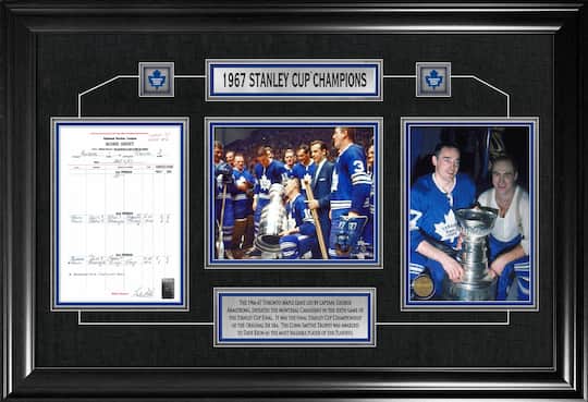 Toronto Maple Leafs Framed 1967 Stanley Cup Champion Collage with Scoresheet 36.5" x 24.5"